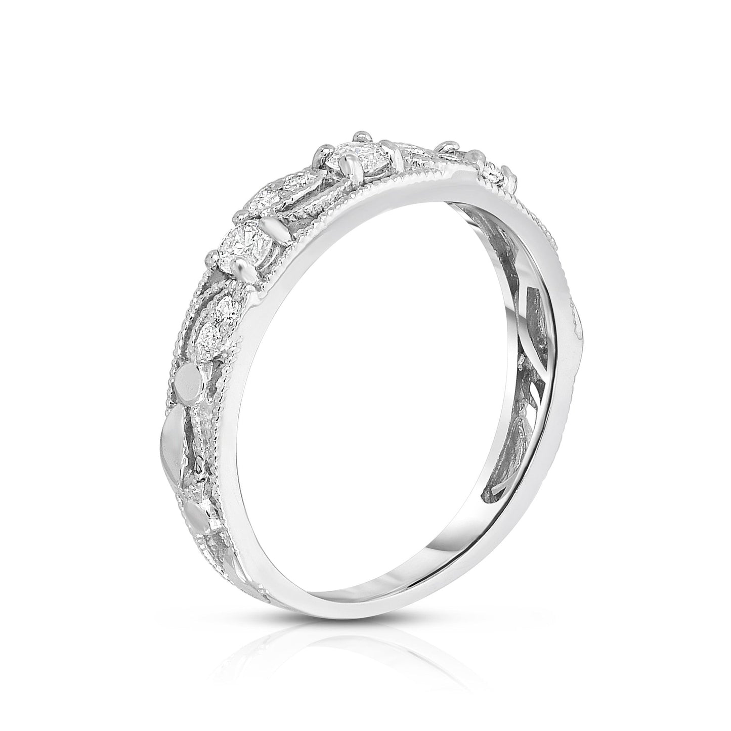 0.25Ct Diamond Stackable Ring in 14K Gold