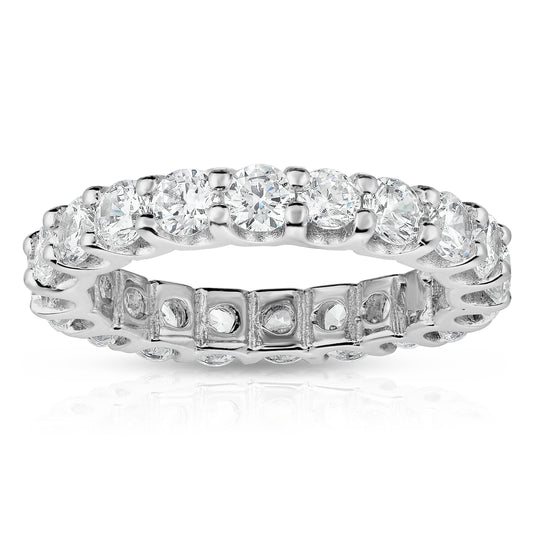 2.85-3.15Ct Diamond Eternity Ring in 14K White Gold