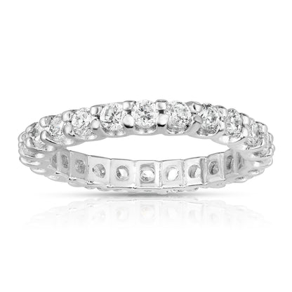 1.20-1.35Ct Diamond Eternity Band in 14K White Gold
