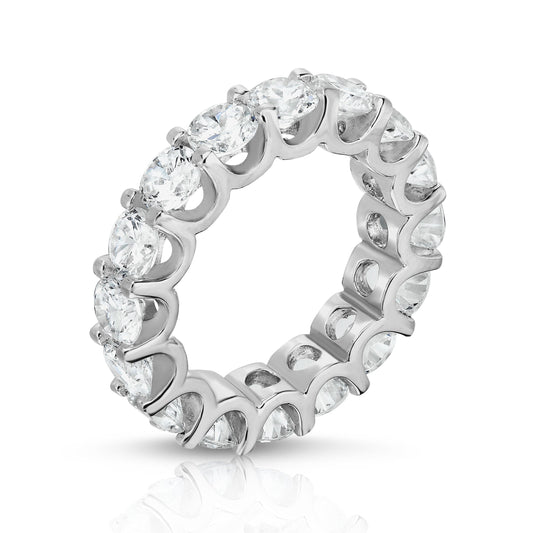 5.25-5.95Ct Diamond Eternity Ring in 14K White Gold