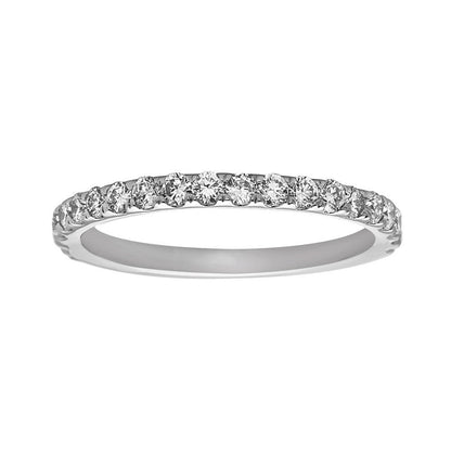 0.60Ct Diamond Wedding Band in 14K White Gold