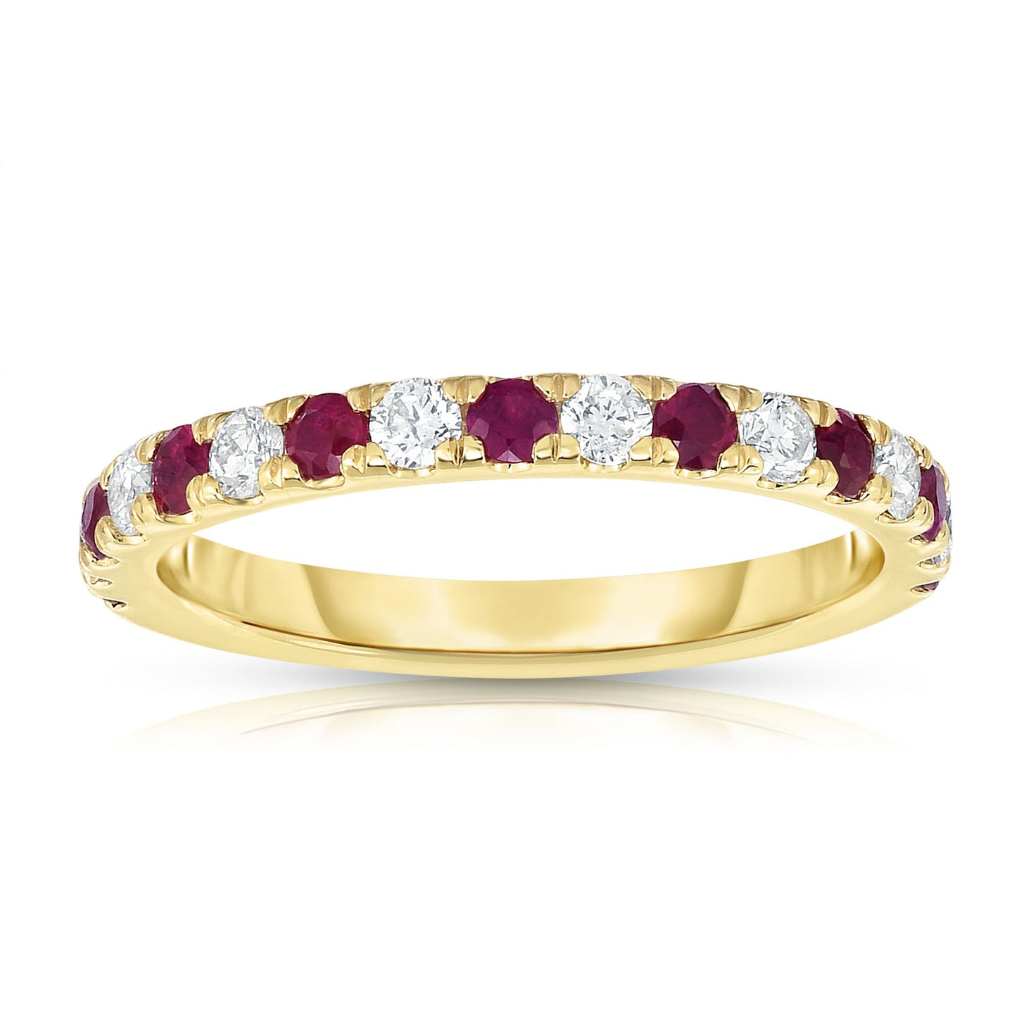 Gemstone & 0.30Ct Diamond Ring in 14K White Gold