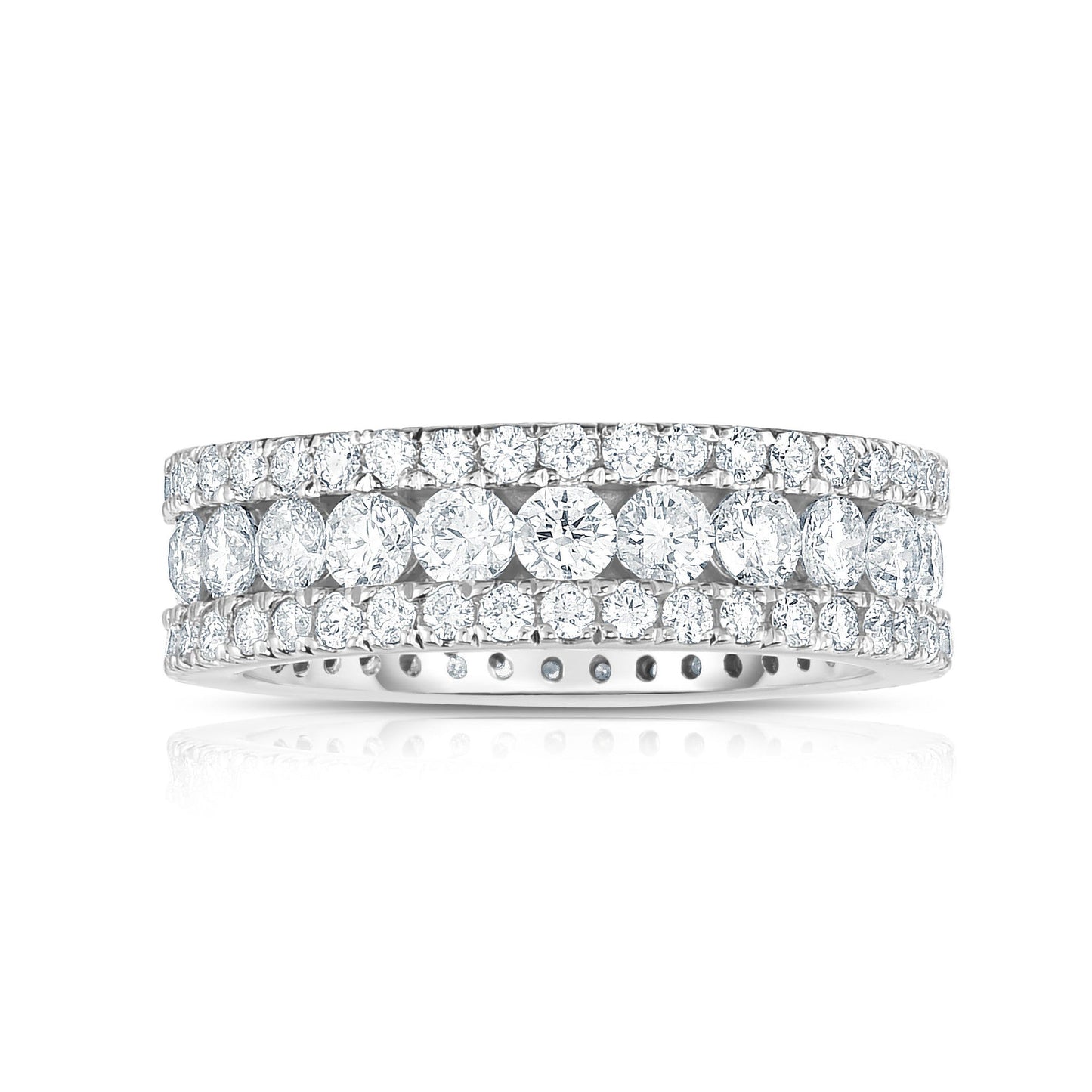 2.65Ct Diamond Eternity Ring in 14K White Gold