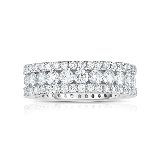 2.65Ct Diamond Eternity Ring in 14K White Gold
