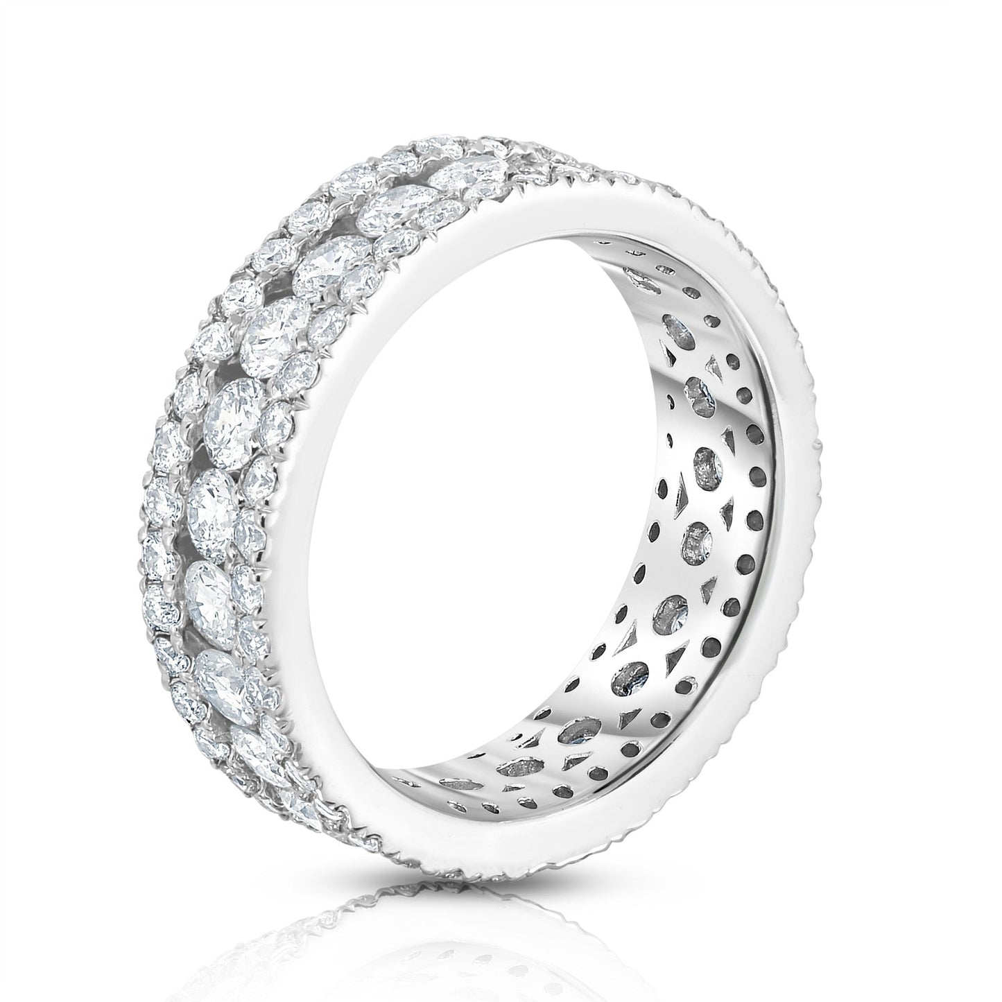 2.65Ct Diamond Eternity Ring in 14K White Gold