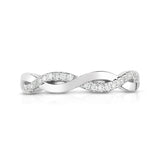 0.11Ct Diamond Infinity Ring in 14K Gold