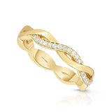 0.11Ct Diamond Infinity Ring in 14K Gold