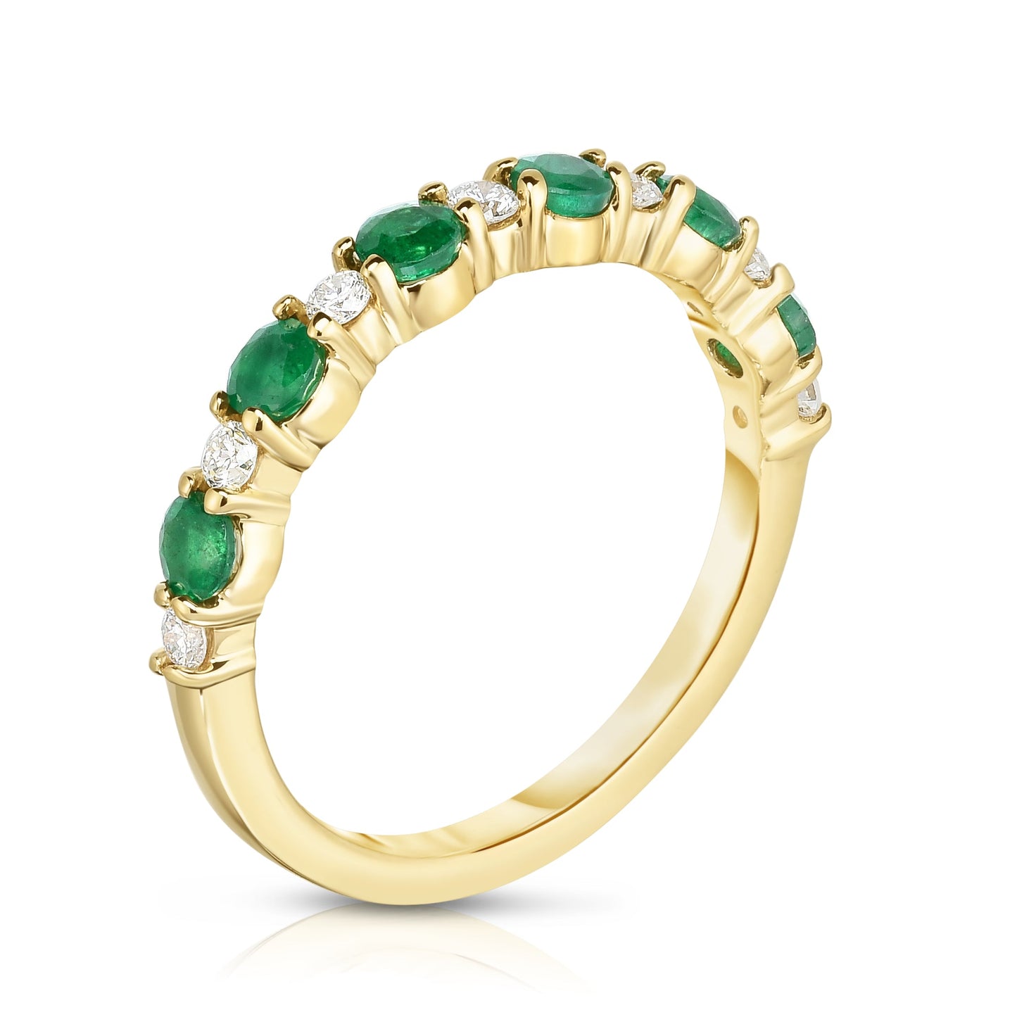 0.80Cttw Champagne & White Diamond Ring in 14K Rose Gold