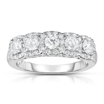 1.15Ct Diamond Wedding Ring in 14K Gold