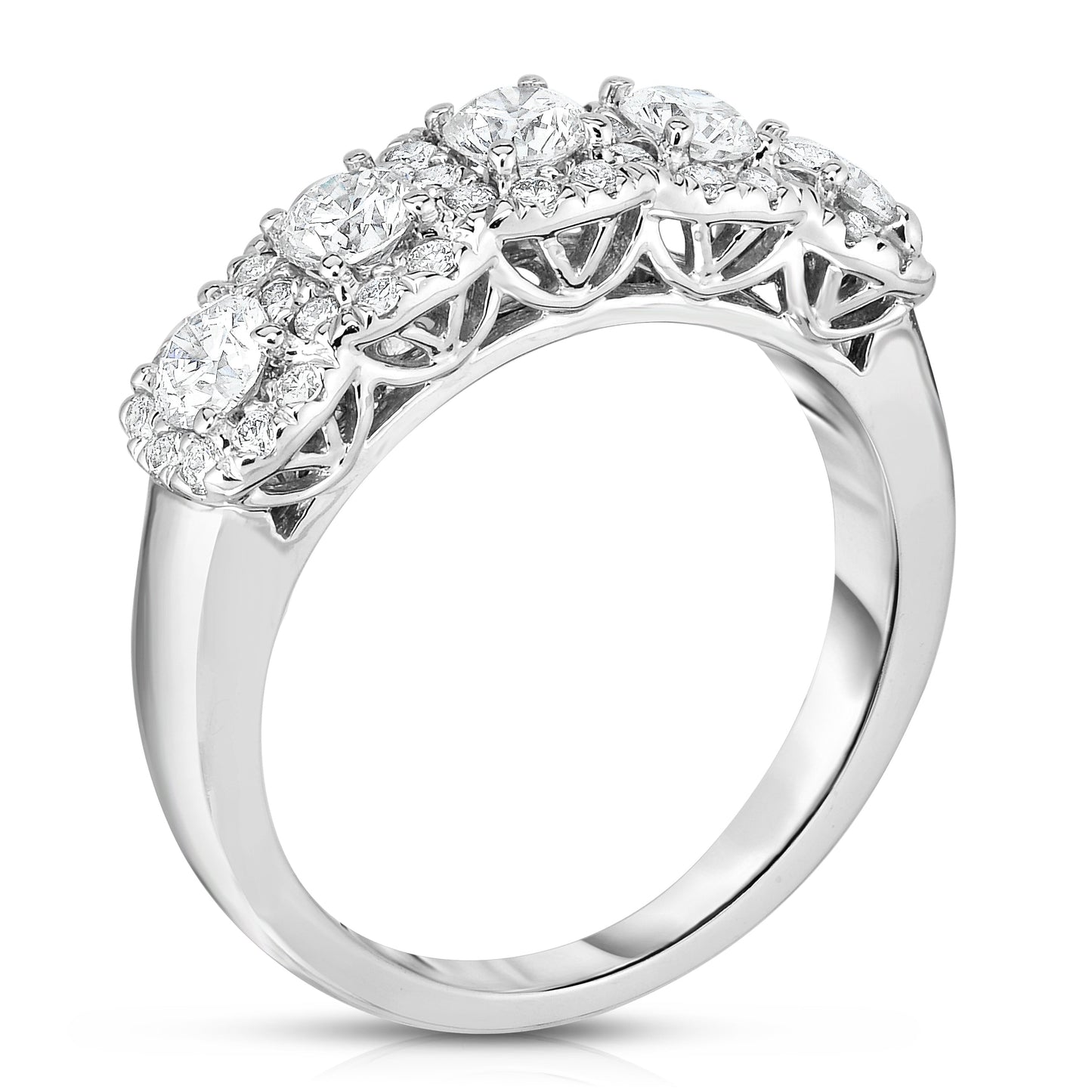 1.15Ct Diamond Wedding Ring in 14K Gold