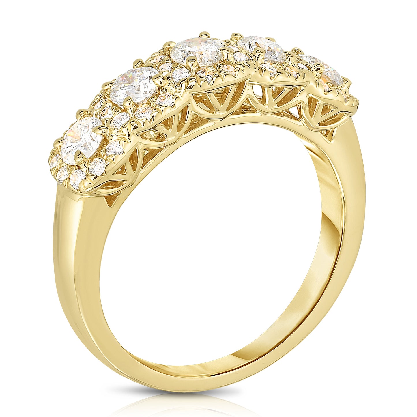 1.15Ct Diamond Wedding Ring in 14K Gold