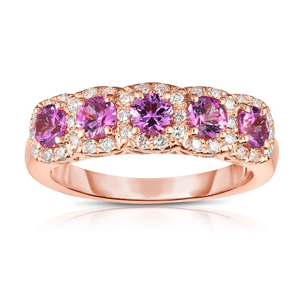 1.15Ct Diamond Wedding Ring in 14K Gold