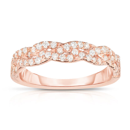0.45Ct Diamond Infinity Ring in 14k Gold
