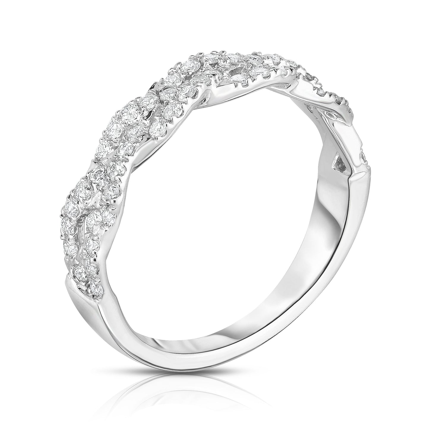 0.45Ct Diamond Infinity Ring in 14k Gold