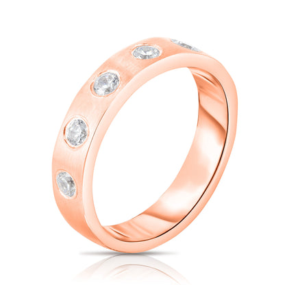 0.40Ct Burnish Diamond Ring in 14K Gold
