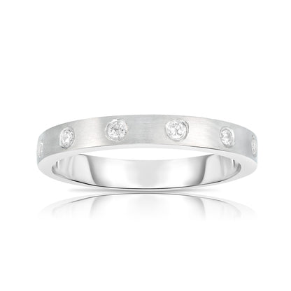 0.15Ct Burnish Diamond Ring in 14K Gold