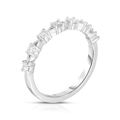 0.33Ct Diamond Stackable Milligrain Ring in 14K Gold