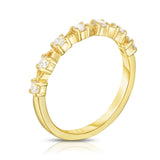 0.33Ct Diamond Stackable Milligrain Ring in 14K Gold