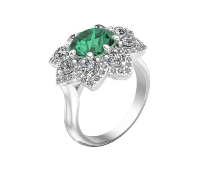 2.40Ct Diamond Engagement Ring in 14K White Gold