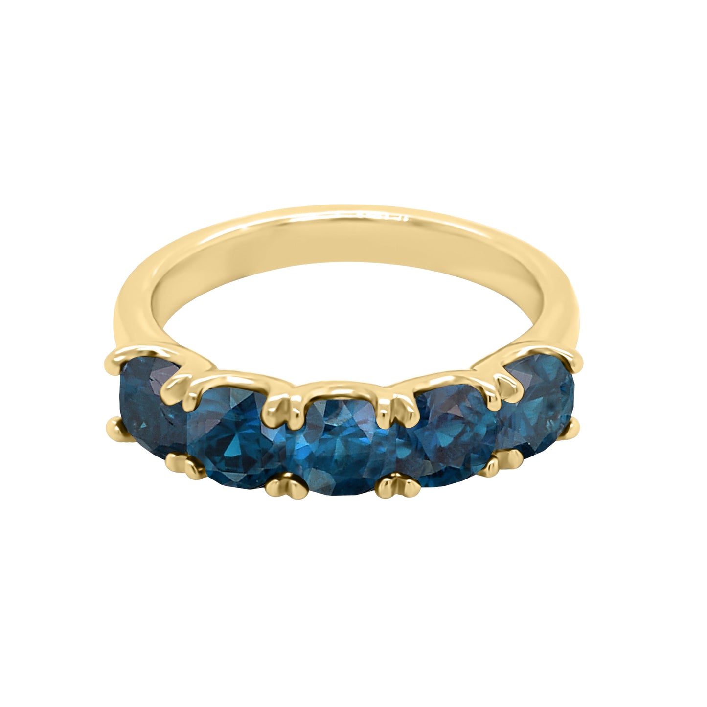 Cushion 4x4MM Gemstone Ring in 14K Gold