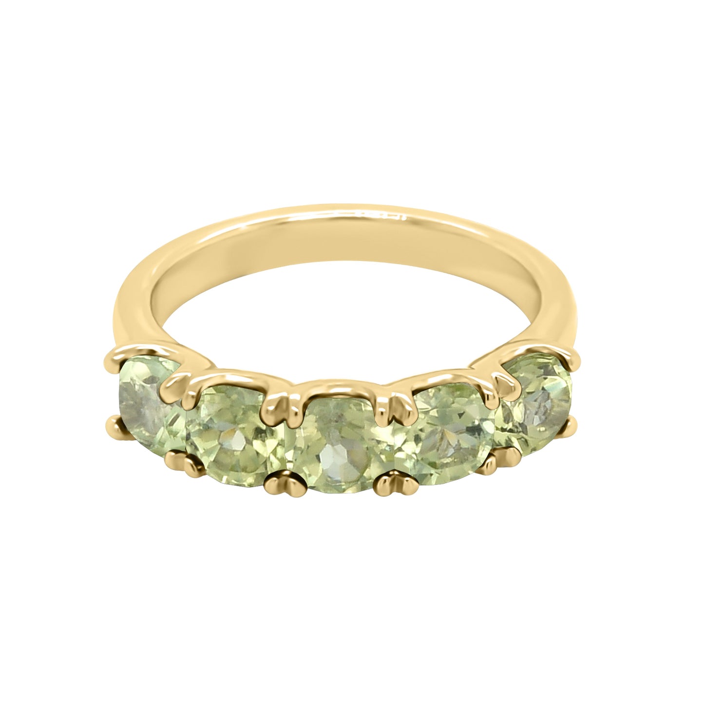Cushion 4x4MM Gemstone Ring in 14K Gold