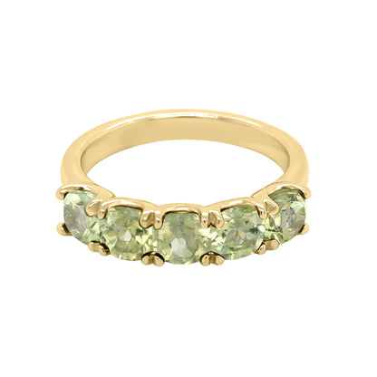 Cushion 4x4MM Gemstone Ring in 14K Gold