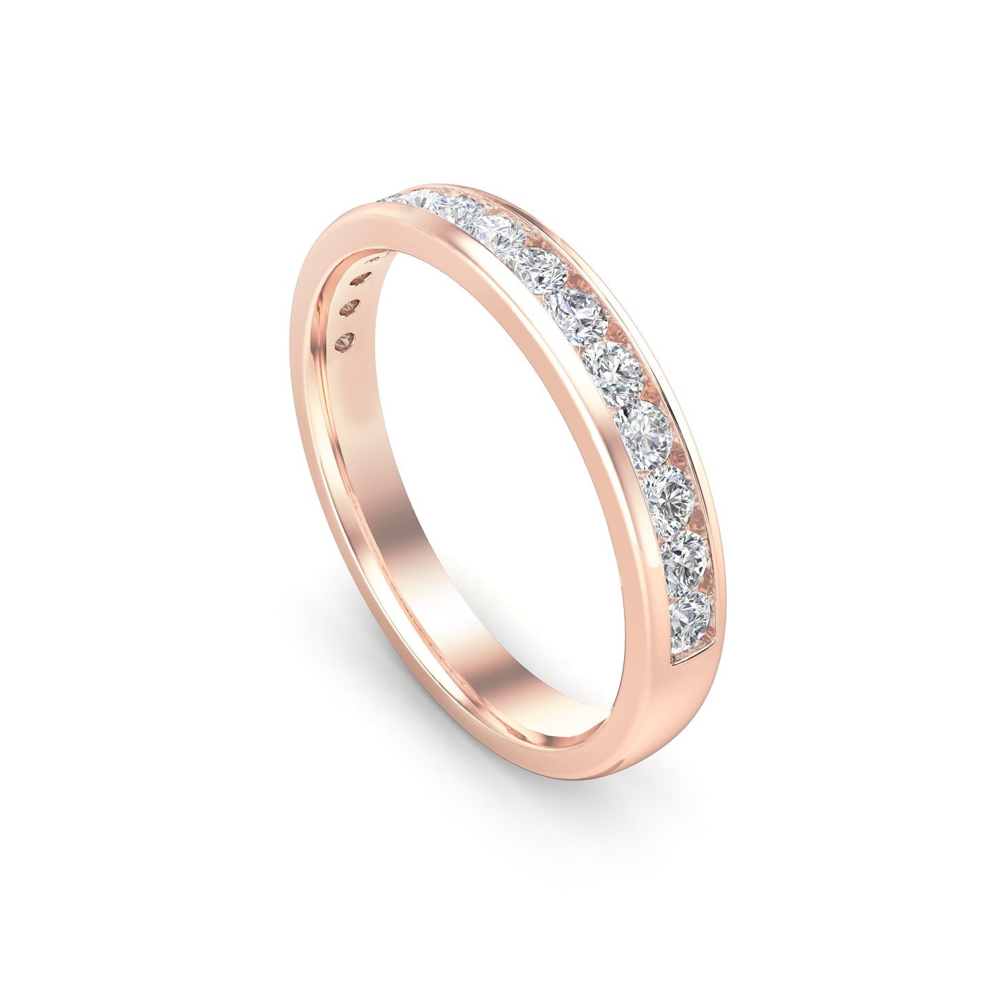 0.45Ct Diamond Channel Set Wedding Band in 14K Gold