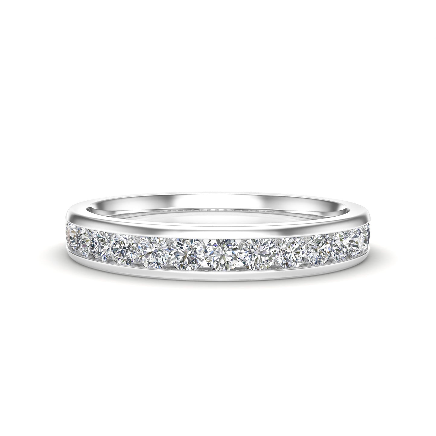 0.45Ct Diamond Channel Set Wedding Band in 14K Gold