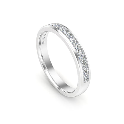 0.45Ct Diamond Channel Set Wedding Band in 14K Gold