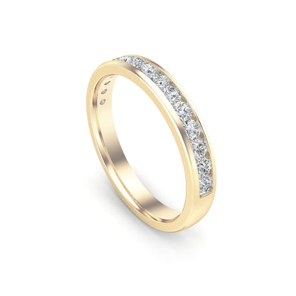0.45Ct Diamond Channel Set Wedding Band in 14K Gold