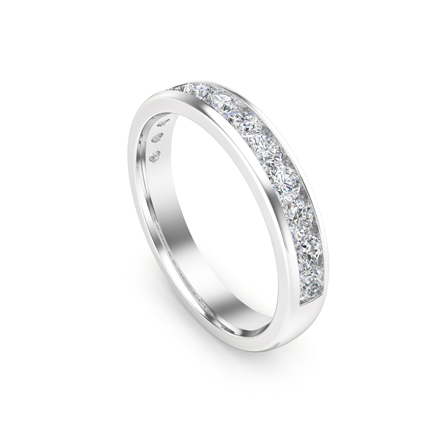 0.65Ct Diamond Channel Set Wedding Band in 14K Gold