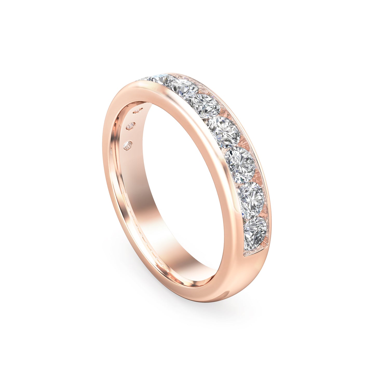 1.10Ct Diamond Channel Set Wedding Band in 14K Gold
