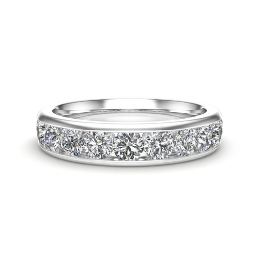 1.10Ct Diamond Channel Set Wedding Band in 14K Gold