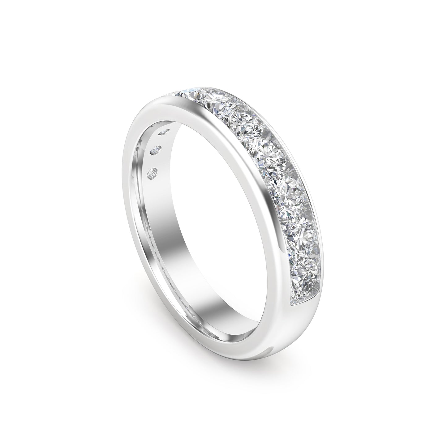 1.10Ct Diamond Channel Set Wedding Band in 14K Gold