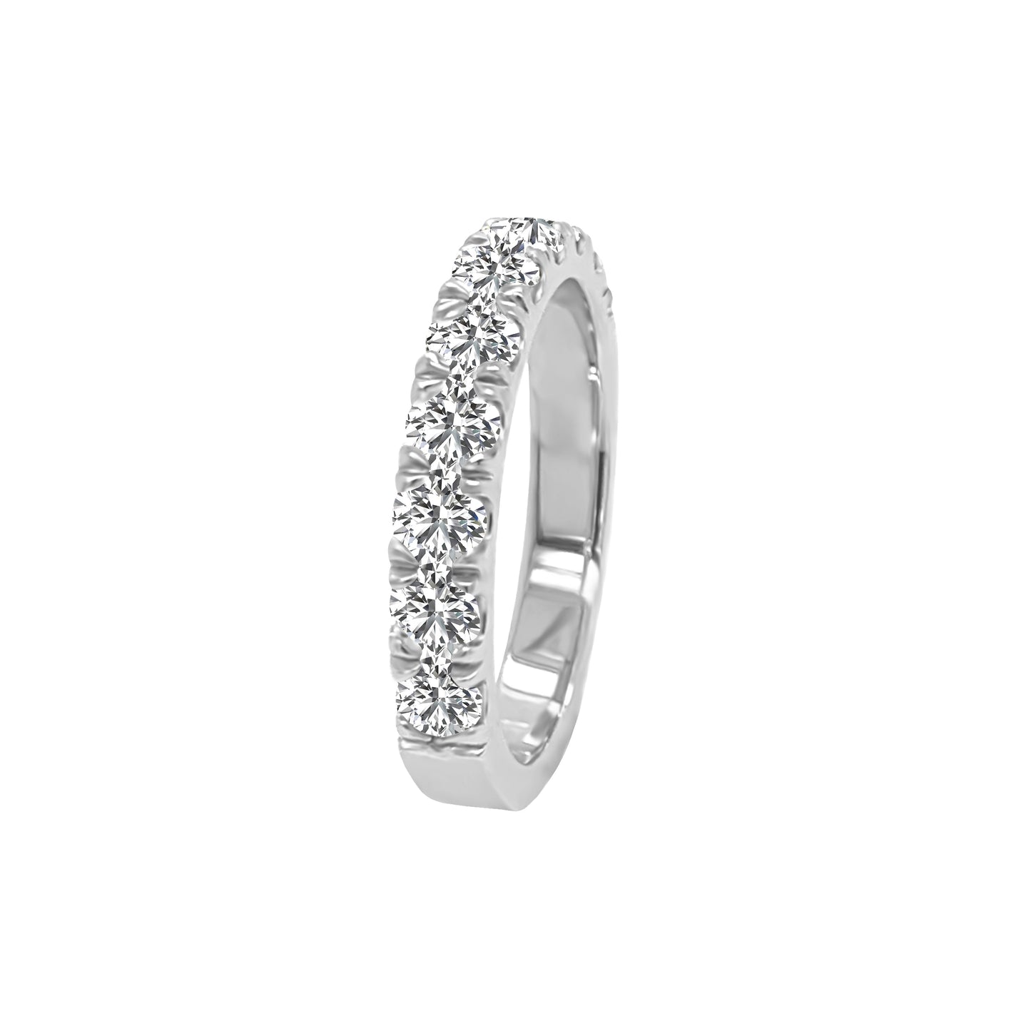 0.75Ct Diamond Wedding Band in 14K Gold