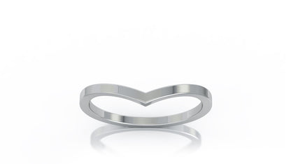 Curved Stackable Ring in 14K Gold