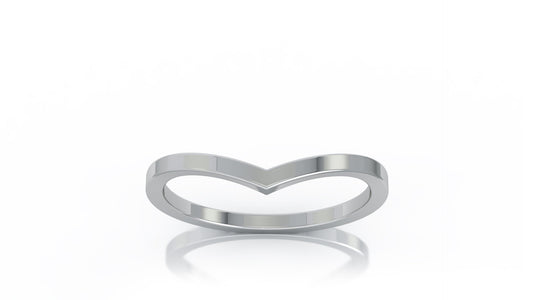 Curved Stackable Ring in 14K Gold