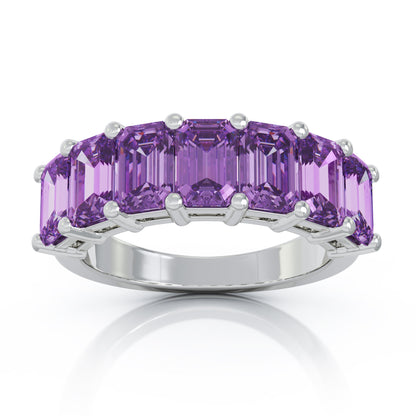 6x4MM Emerald Cut Gemstone Ring in 14K Gold