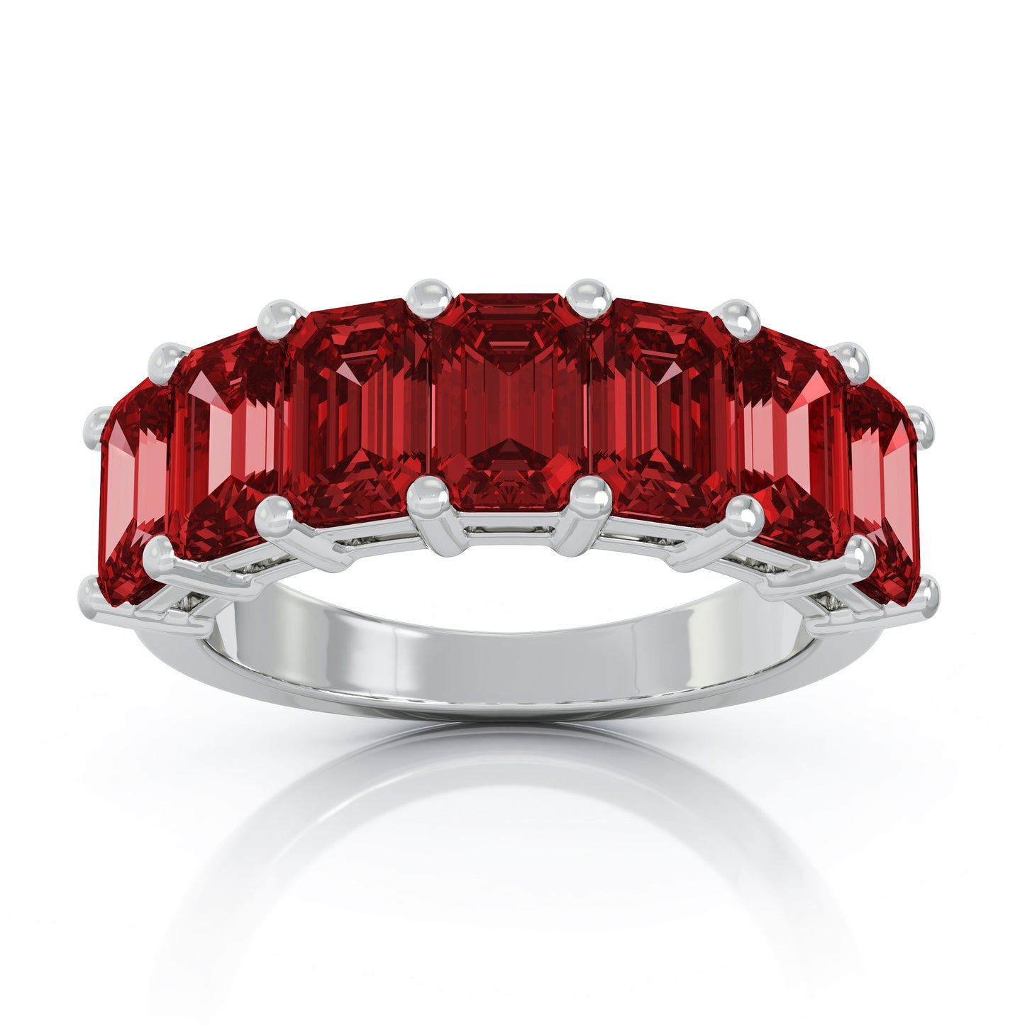 6x4MM Emerald Cut Gemstone Ring in 14K Gold