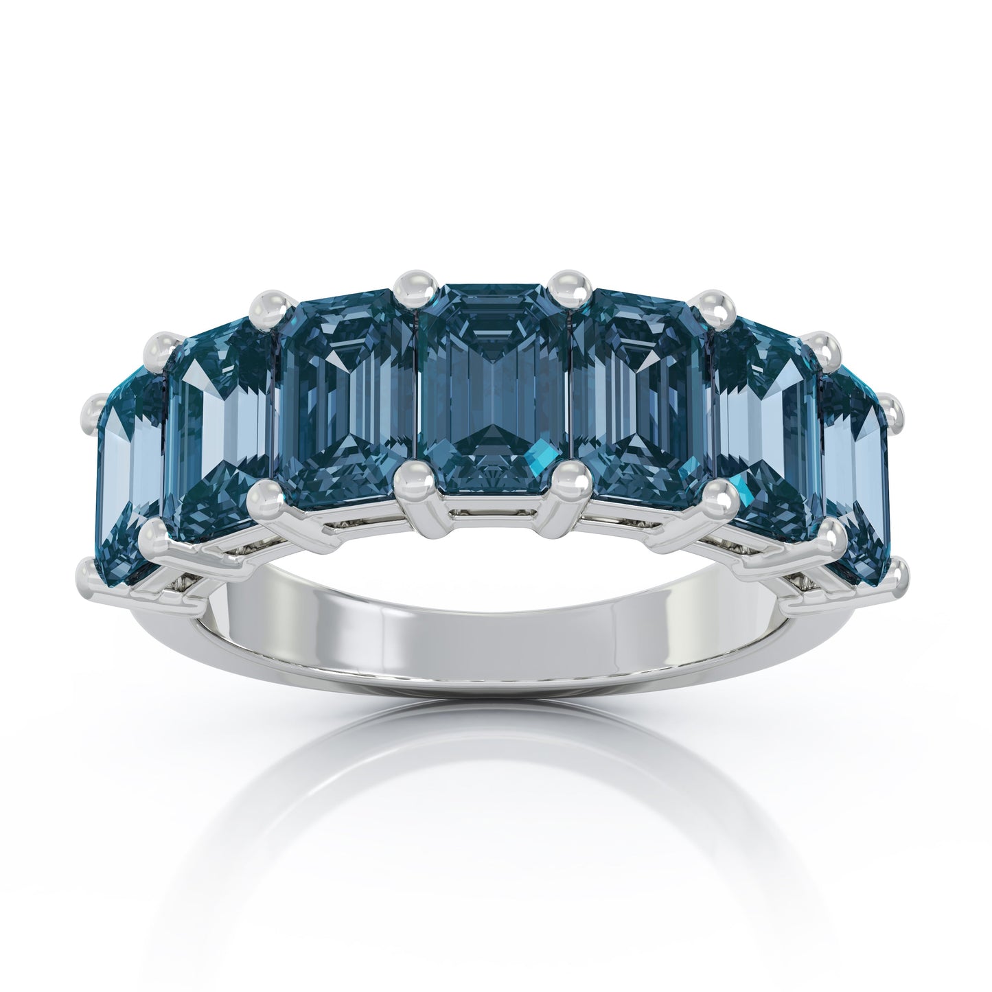 6x4MM Emerald Cut Gemstone Ring in 14K Gold
