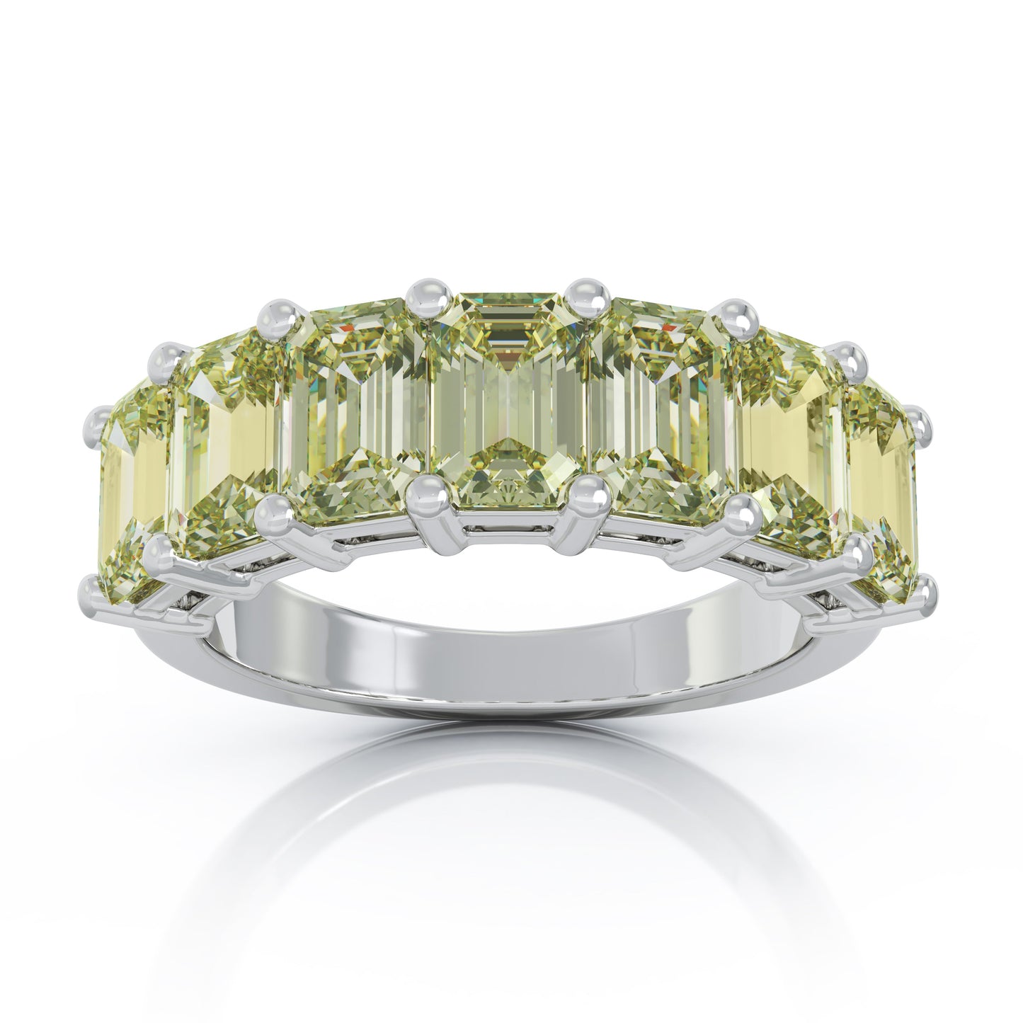 6x4MM Emerald Cut Gemstone Ring in 14K Gold