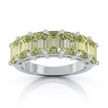 6x4MM Emerald Cut Gemstone Ring in 14K Gold