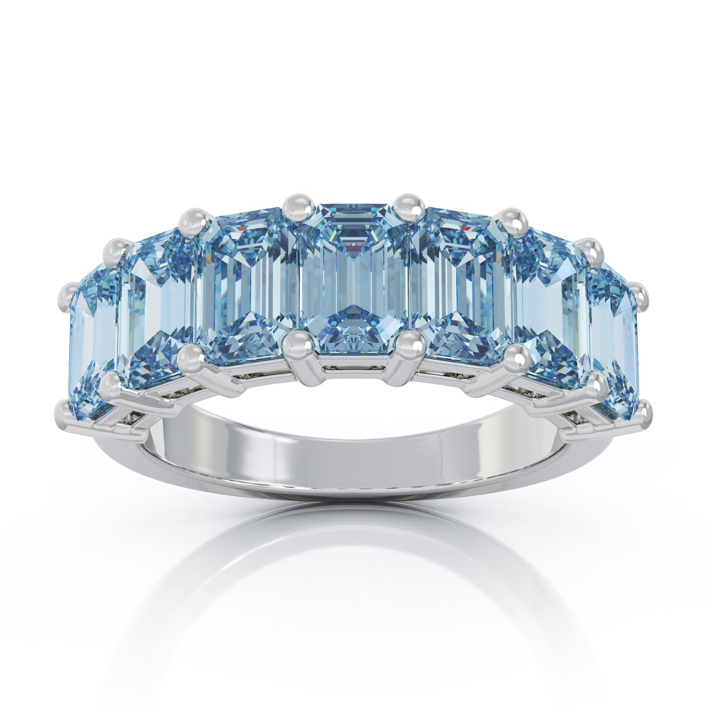 6x4MM Emerald Cut Gemstone Ring in 14K Gold