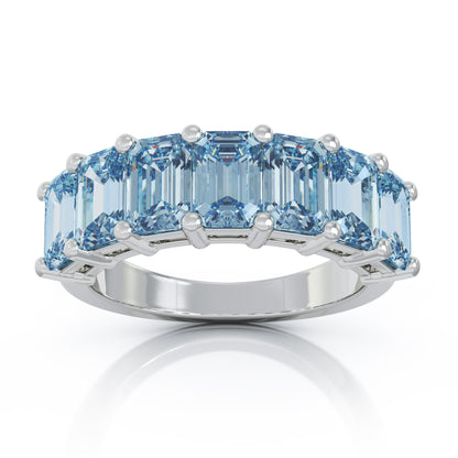 6x4MM Emerald Cut Gemstone Ring in 14K Gold