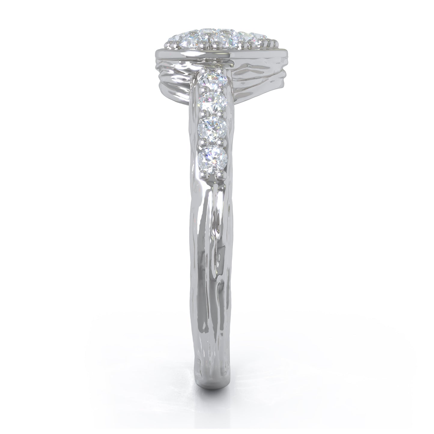 0.40Ct Diamond Heart Ring in 14K Gold