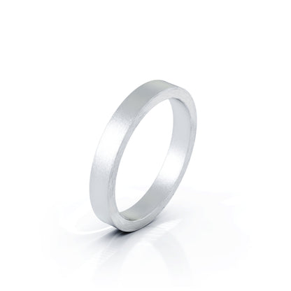 Square Profile 3MM Matte Finish Wedding Band in 14K Gold