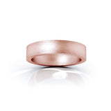 Square Profile 4.5MM Matte Finish Wedding Band in 14K Gold
