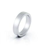 Square Profile 4.5MM Matte Finish Wedding Band in 14K Gold