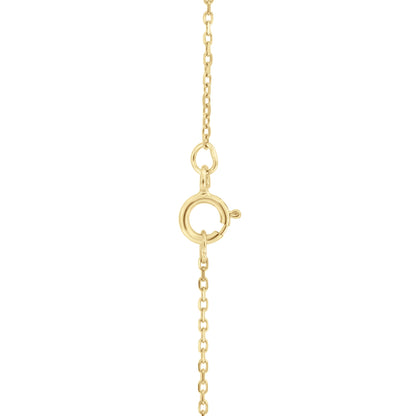 0.25Ct Diamond Heart Pendant, 18" Gold Chain in 14K Gold