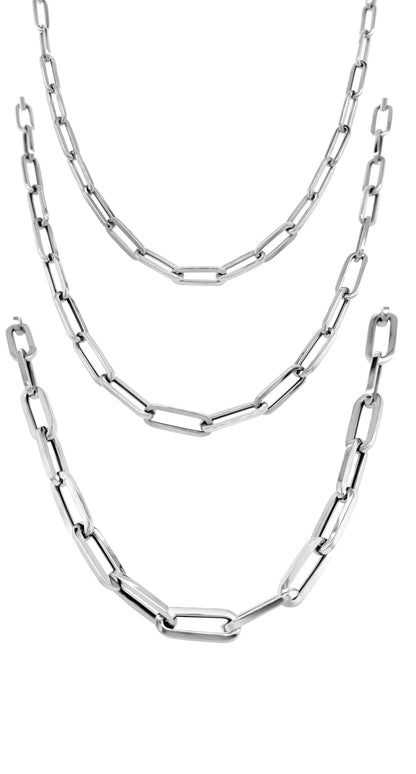 Link Paperclip Link Chain Necklace, 20" in 14K Gold